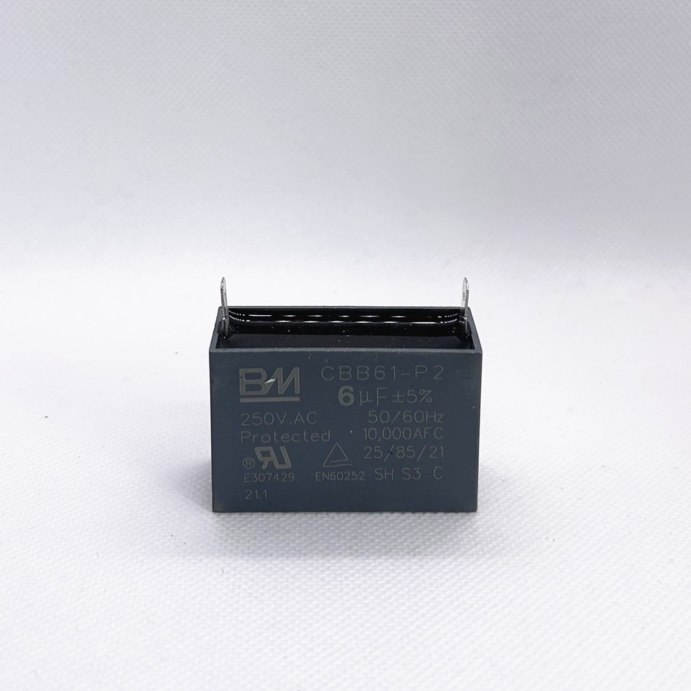 CBB61 250V 4/5/6/8/10/12/15/20/24/25 UF Fan Motor RUN Capacitor 2 PINS