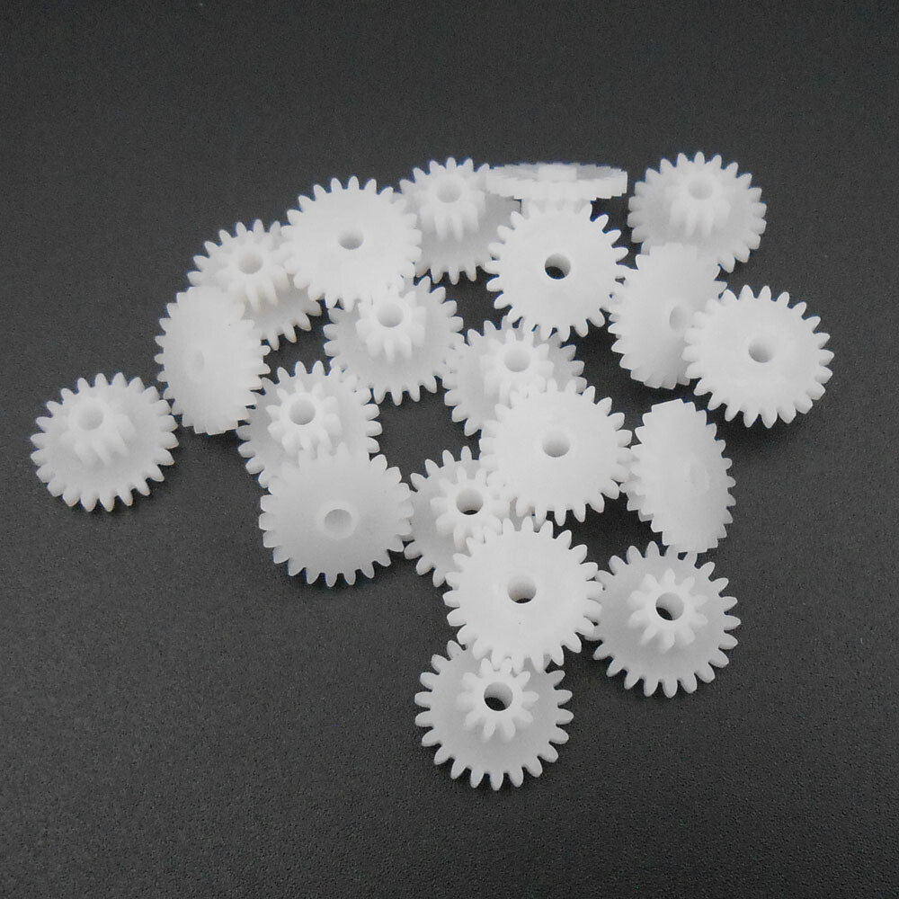 500X 0.5M Double Gear Reduction Bilayer 22 Teeth 10 Teeth Hole 2MM 2.05MM 22102B