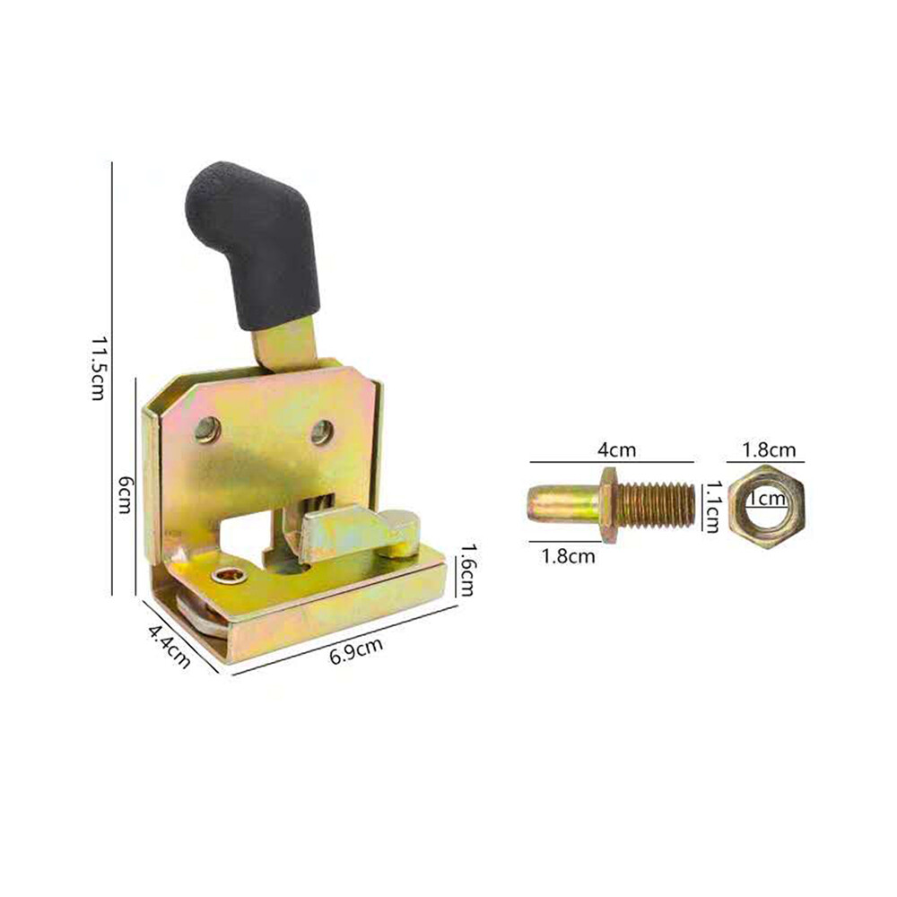 Loader Door Lock Handle Set for Tractors and Heavy Equipment, 18.5 × 6 cm