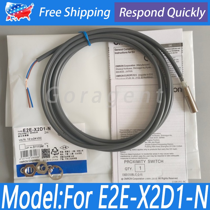 NEW Proximity Sensor Switch E2E-X2D1-N For Omron E2EX2D1N 2MM NO 12-24VDC US