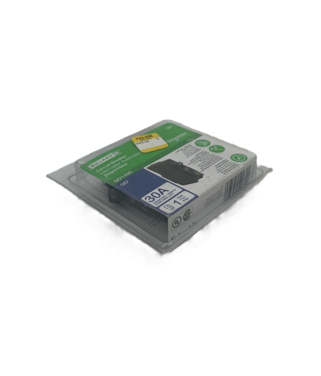Square D QO130C Circuit Breaker 30A 1-Pole 120/240VAC