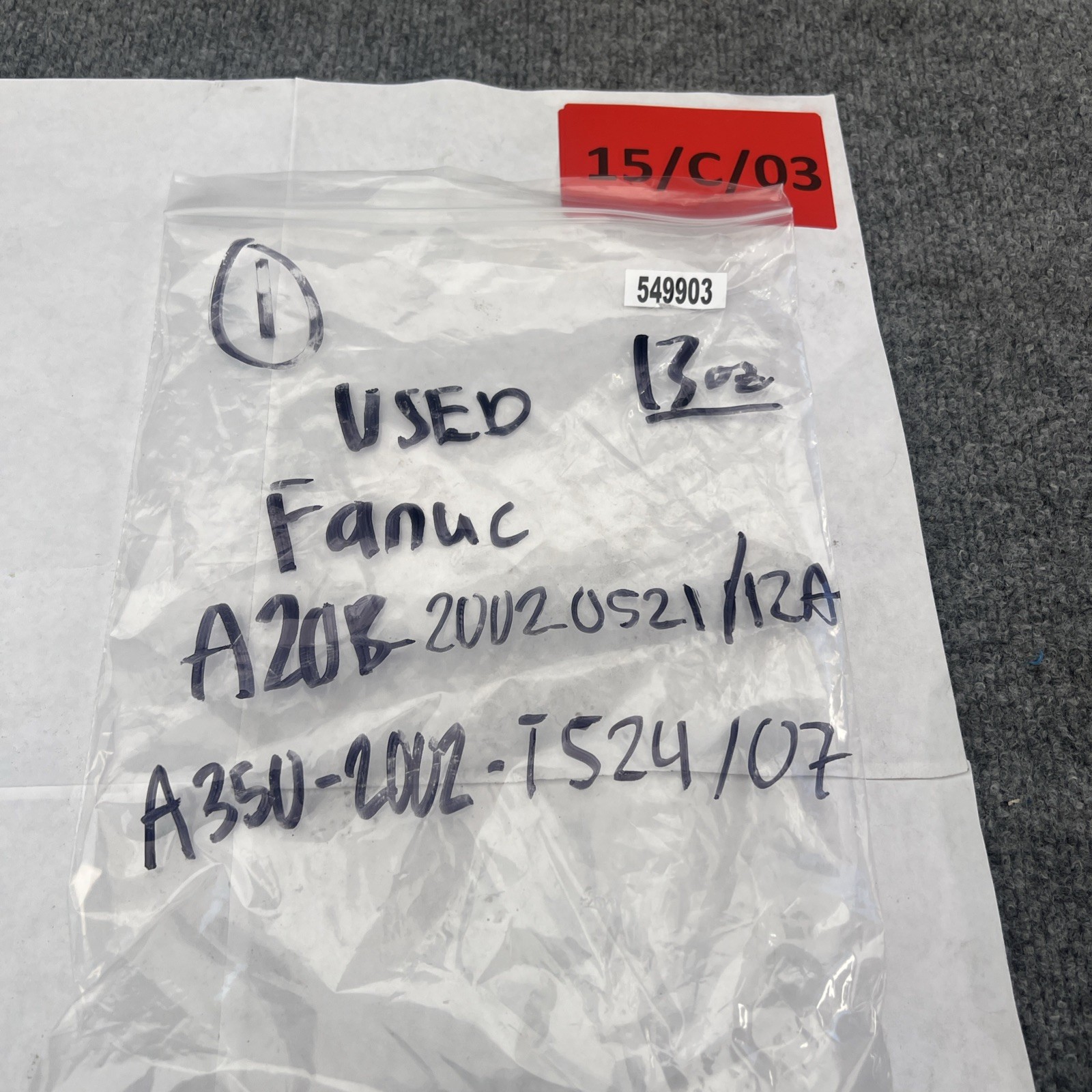 Fanuc A20B – 2002–0521/12A Circuit Board A350–2 002–T524/07 Used