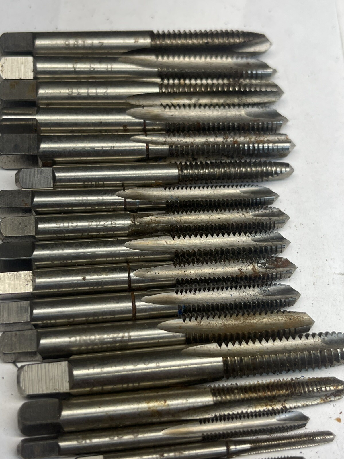 51 PCS H.w Co Tap Bit Flute Tapping Bits Press HS lot Tappers Tap As Listed