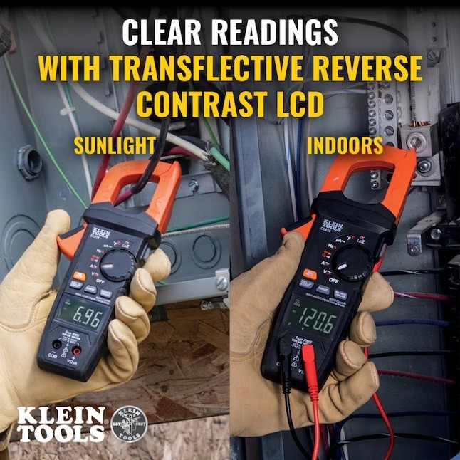 Klein Tools CL810 600A AC/DC True RMS Auto-Ranging Clamp Meter w/ Worklight-NEW
