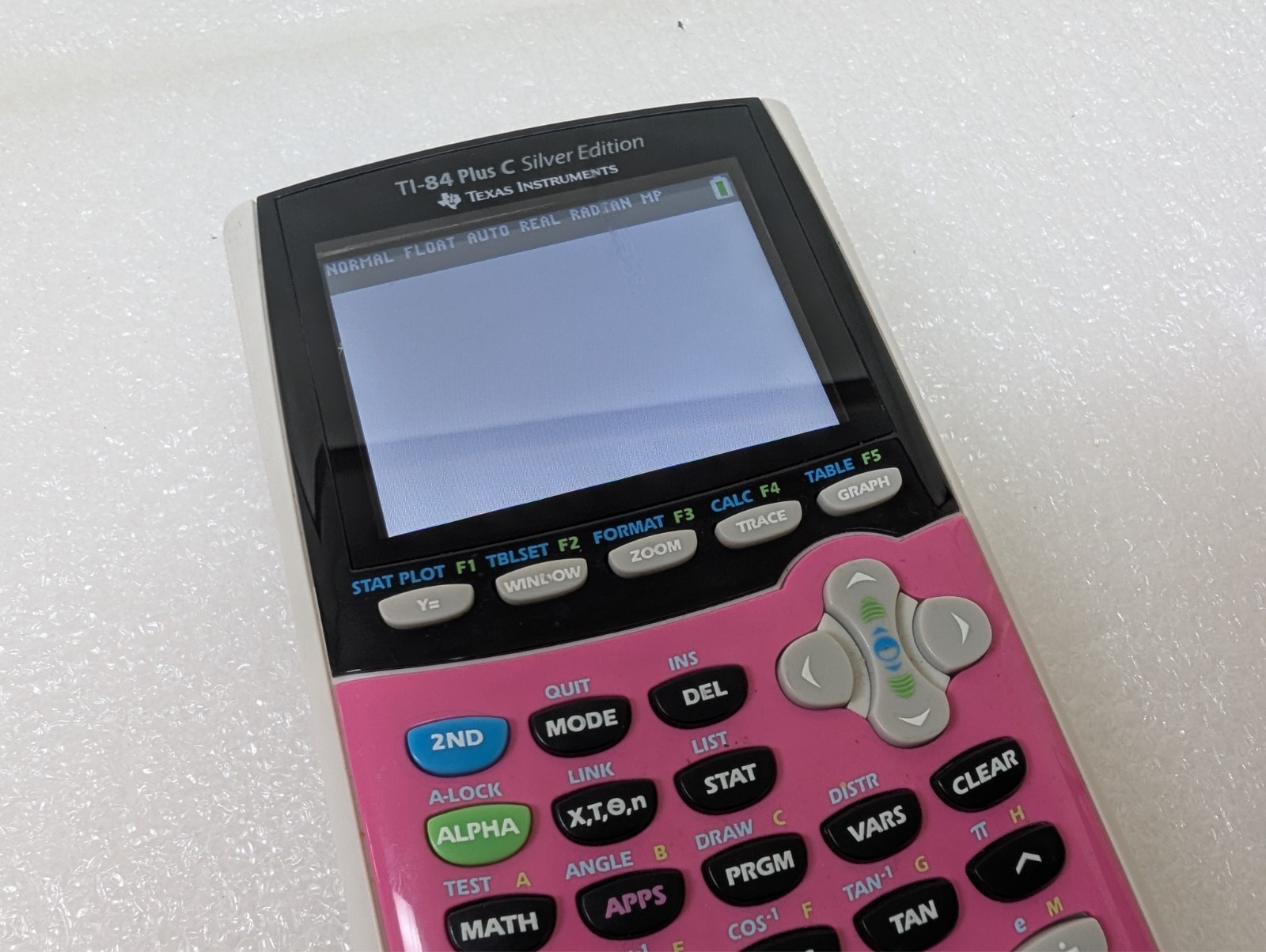 Texas Instruments TI-84 Plus C silver edition Graphing Calculator w/ pink cover