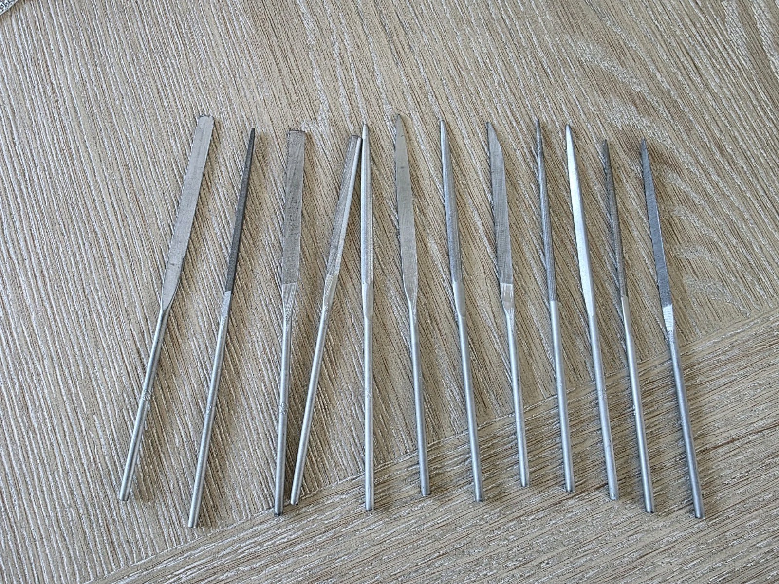 Lot of 12 Viiala Precision Needle File Jeweler Tools Made In Finland