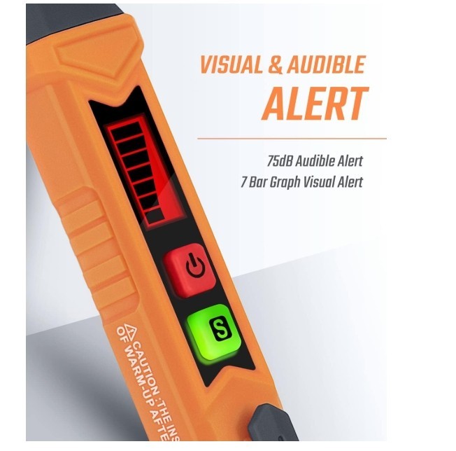 Toptes PT199 Natural Gas Leak Detector with Audible & Visual Alarm, Portable Gas