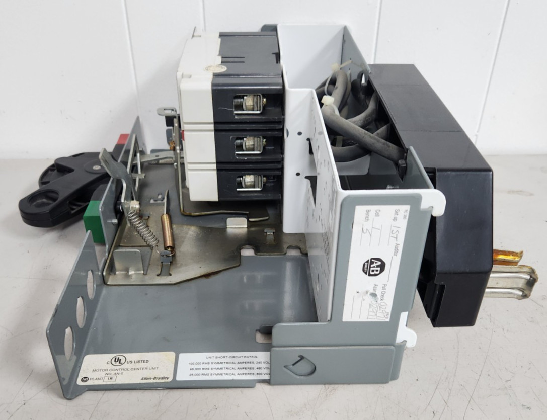 😎 ALLEN BRADLEY 50 AMP BREAKER 6″ FEEDER BUCKET 600 VAC 3 PHASE HFD3050L