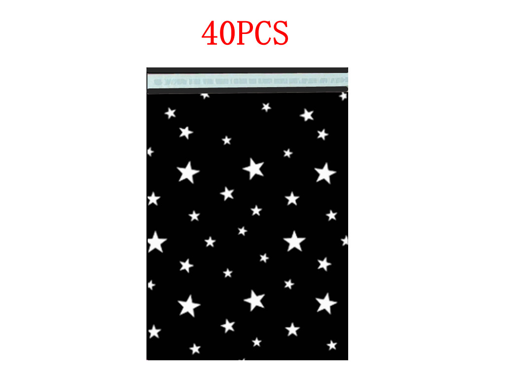 10″x13″ Designer Poly Mailers,Stars Self Adhesive Shipping Bags 20-200 Assorted