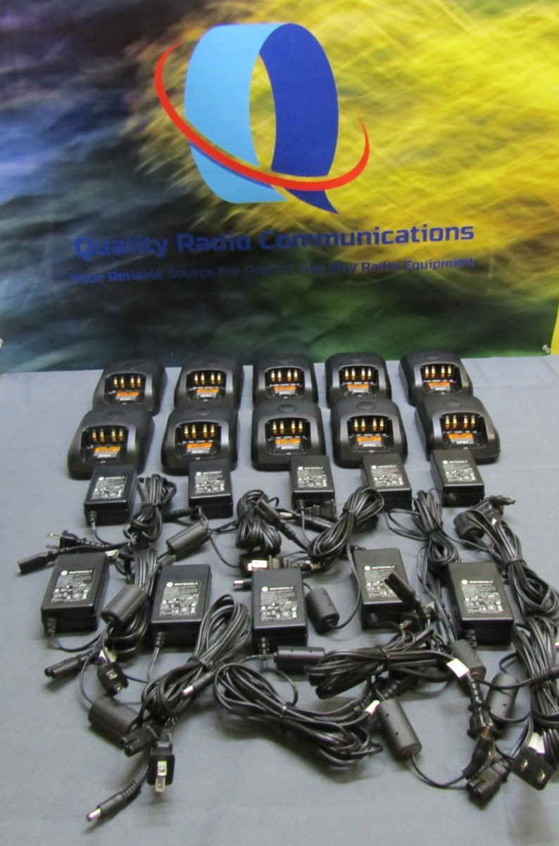 Lot of TEN Motorola Impres Charger WPLN4243 A For XPR6550 3500 Two Way Radios