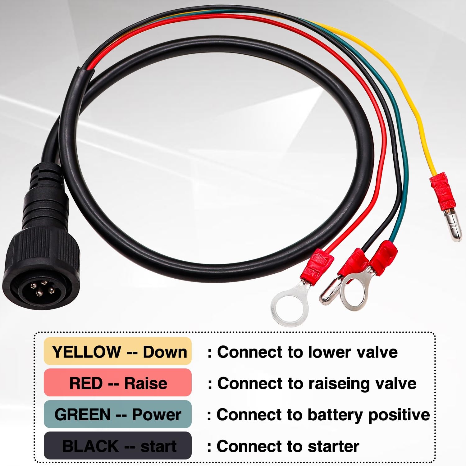Taiss 4 Wire Dump Trailer Remote Control Switch 12V DC – Industrial…