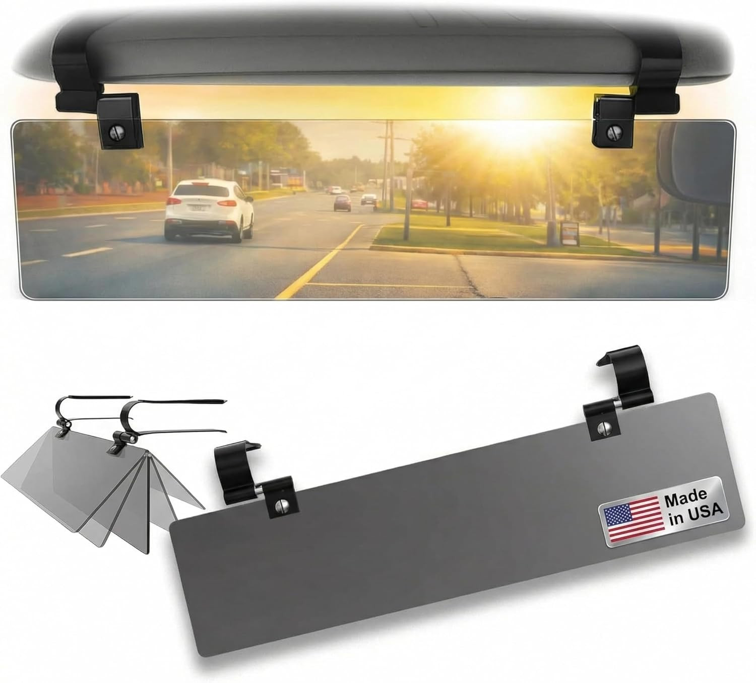 Professional-Grade Polarized Sun Visor Extender – Anti-Glare Sun Glare Blocker f