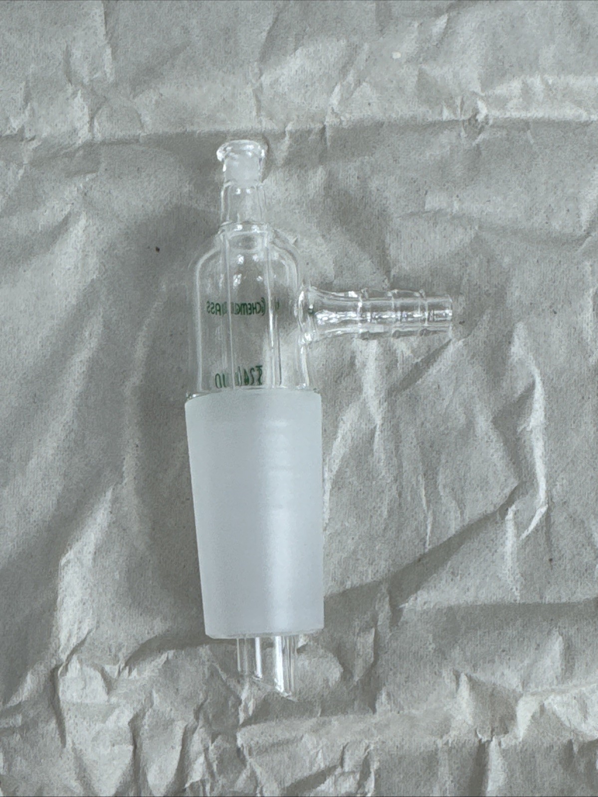 Chemglass CG-1049-A-24 Luer Adapter 24/40 Joint Brand New