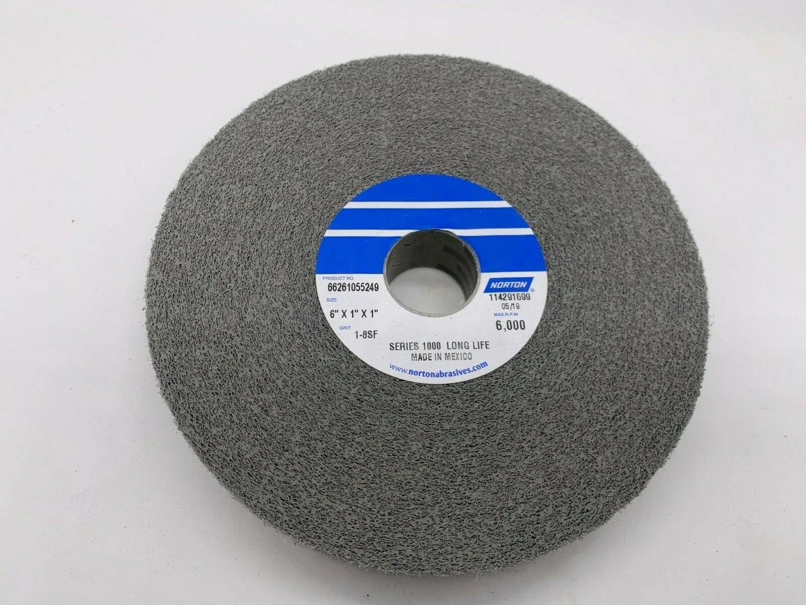 Convolute Deburring Whl. Norton Abrasives 66261055249 6 x 1 x 1, 8-SF