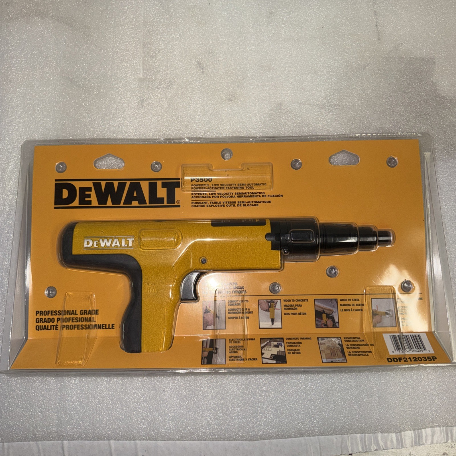 DeWalt P3500 Semi-Auto Powder Actuated Fastening Tool DDF212035P New In Package