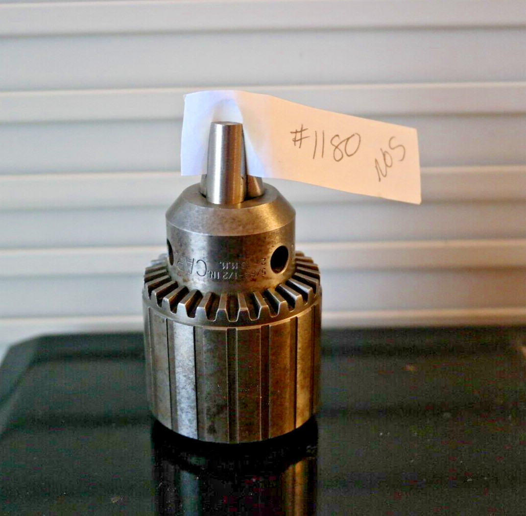 Jacobs 33BA Keyed Drill Chuck NOS 5/64-1/2″ or 2 to 13mm 5/8-16 TPI