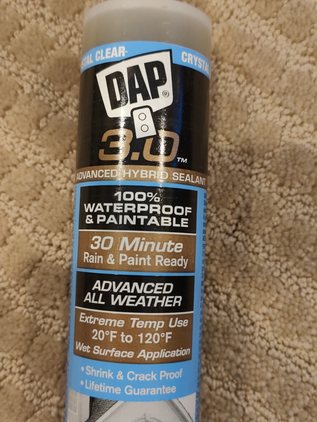 DAP 3.0 Hybrid Sealant 100% Waterproof Printable Window Door Siding Trim 49221