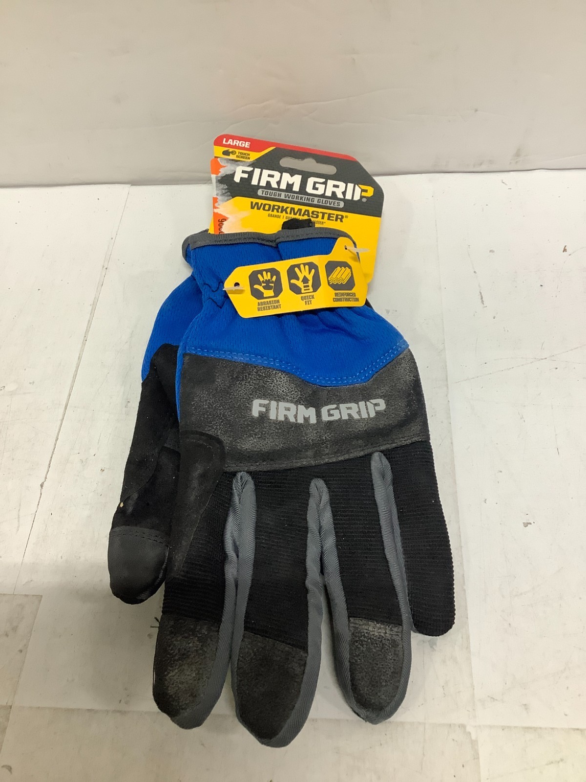 Firm Grip Large Workmaster Work Gloves, Touch Screen 63847