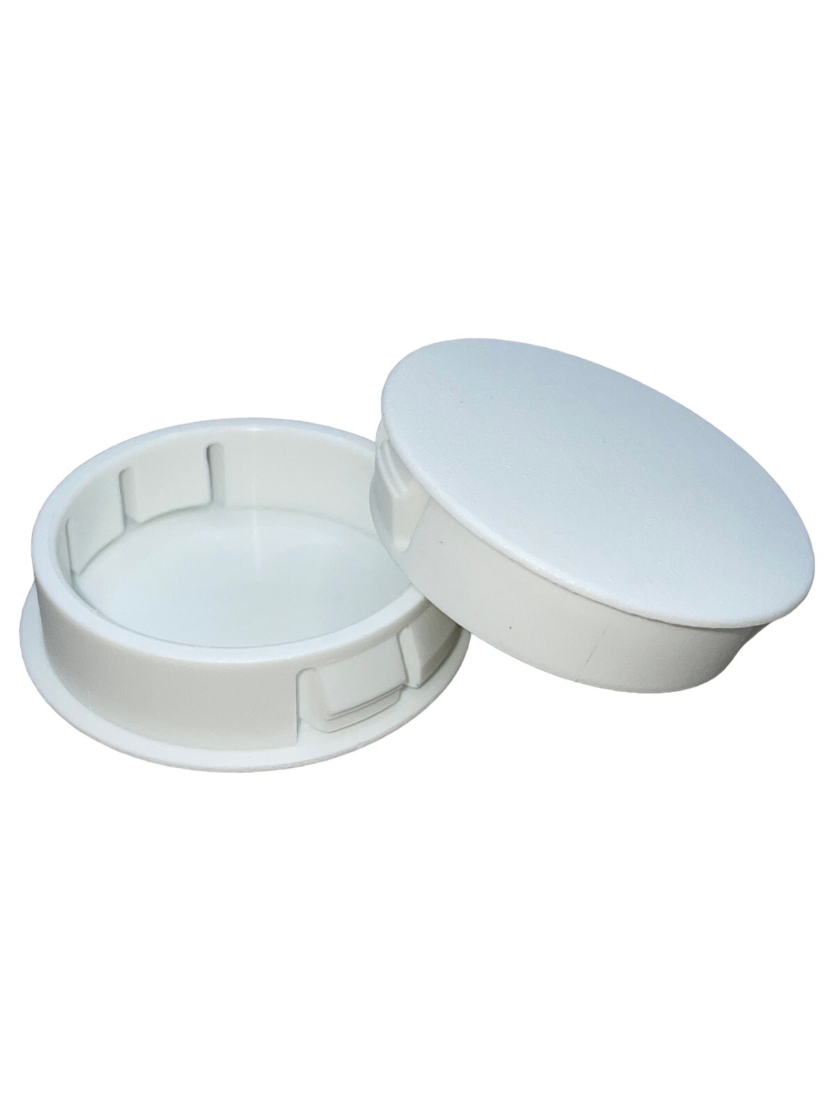 1 1/2″ Hole Nylon Locking Panel Plugs Black/White Dome Cover 1 11/16″ Top Width