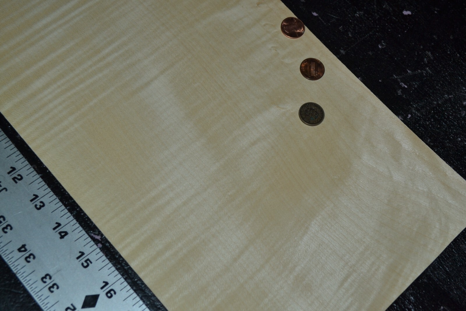 Curly Maple Raw Wood Veneer Sheet 8.5 x 21 inches 1/42nd 4665-91