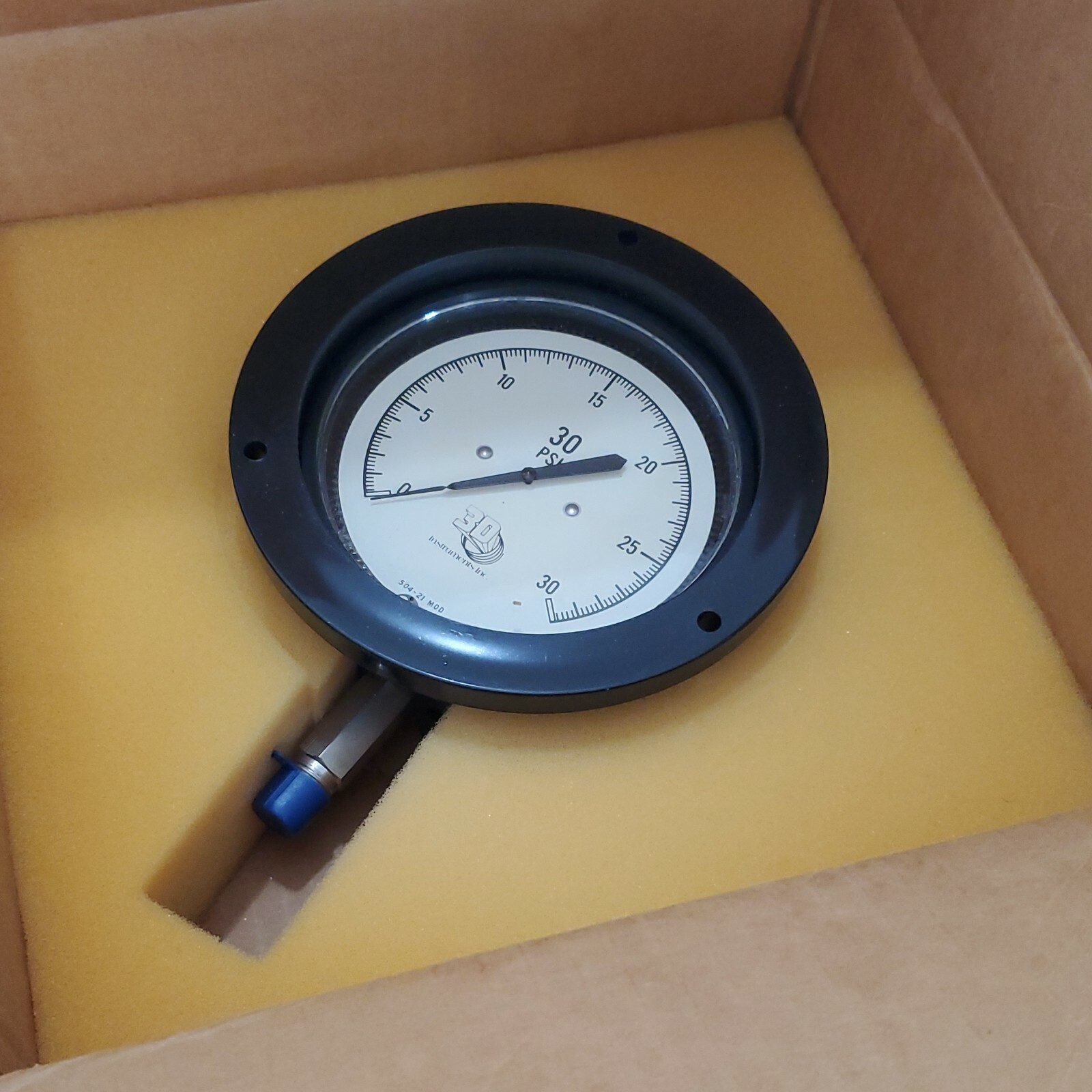 *NEW* 3D Instruments 25504-21B71 4.5″ Test Gauge Panel Mount 0-30Psi + Warranty!