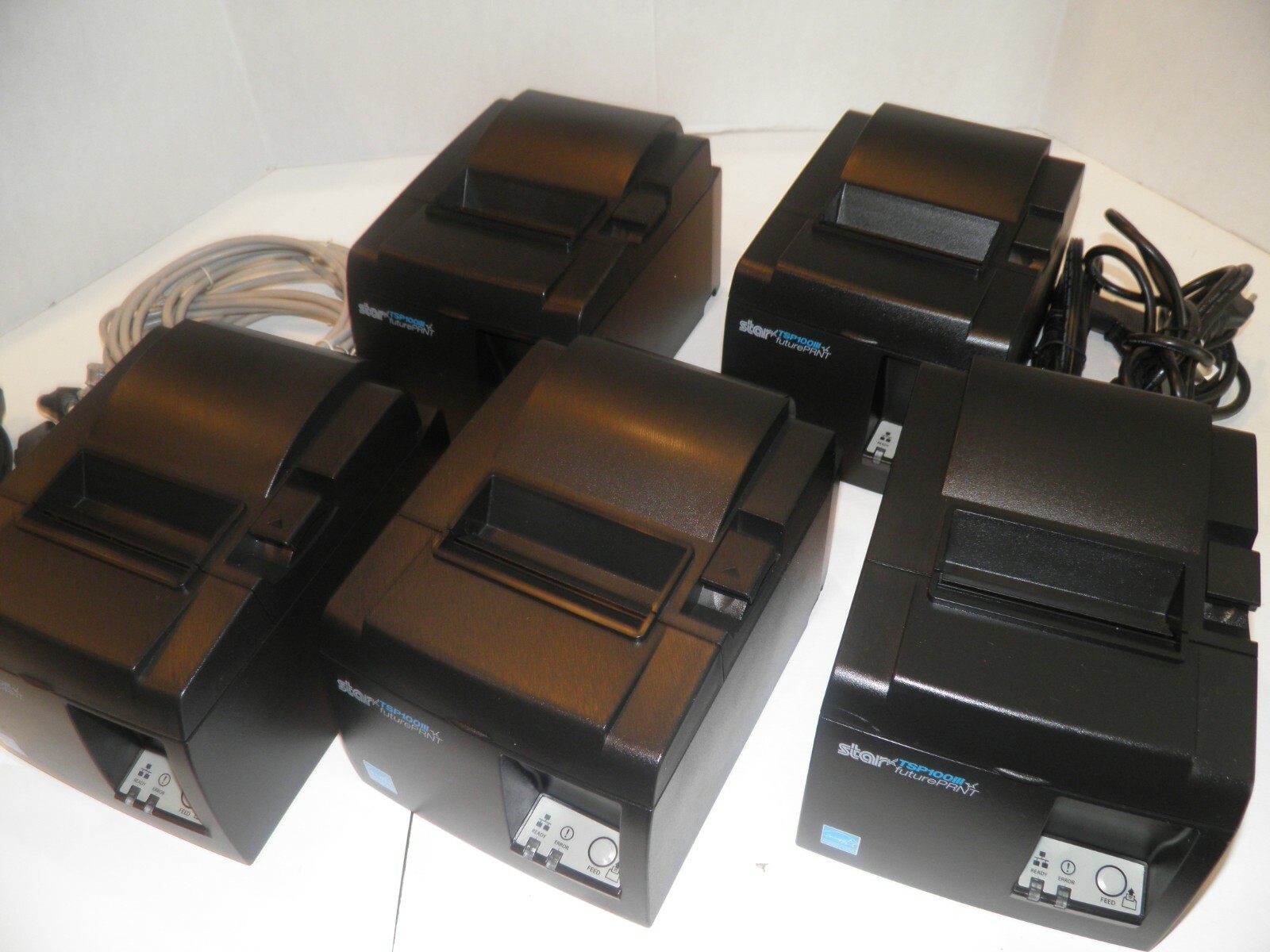 Star TSP100 Thermal POS Receipt Printer TSP143IIILAN w power cord ETHERNET