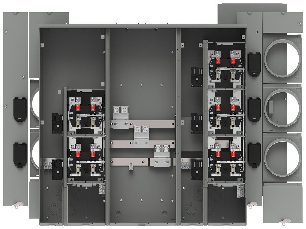 Siemens WP6511RJB 5-Gang 600A 125 Amp Sockets Ringless Horn Bypass UNI-PAK Meter
