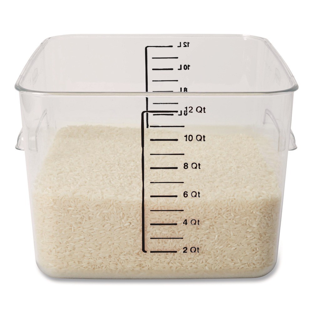 Rubbermaid Commercial FG631200CLR 10.5″ x 11.31″ x 7.75″ Storage Container New