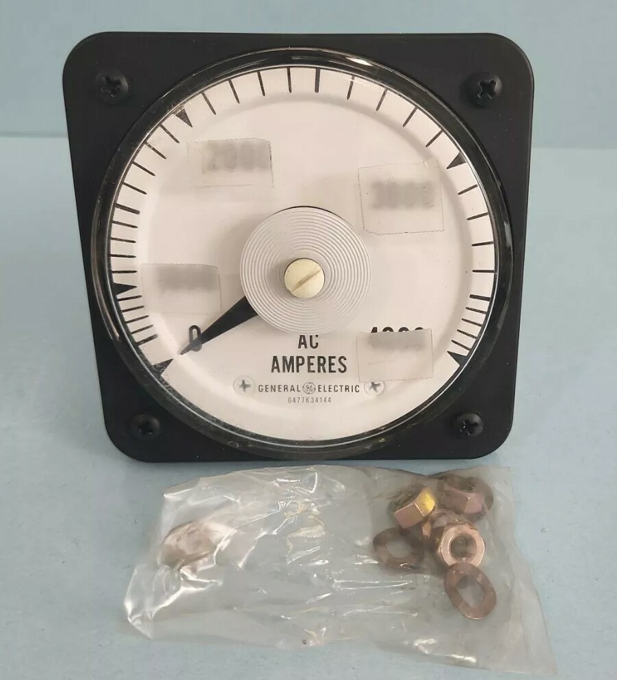 General Electric AB40 AC AMMETER 103131LSUE2 RTG 0-5.0 A CTO800.0/1