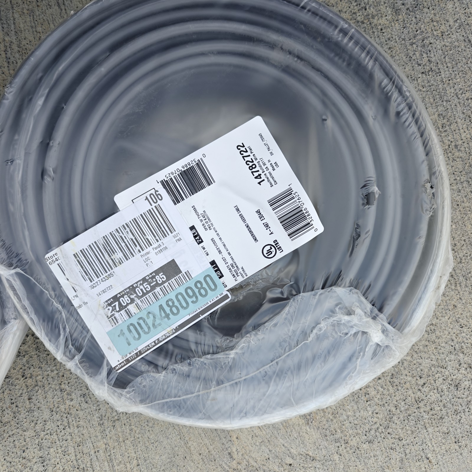 6/3 UF-B Underground Wire 50 ft. Southwire NEW