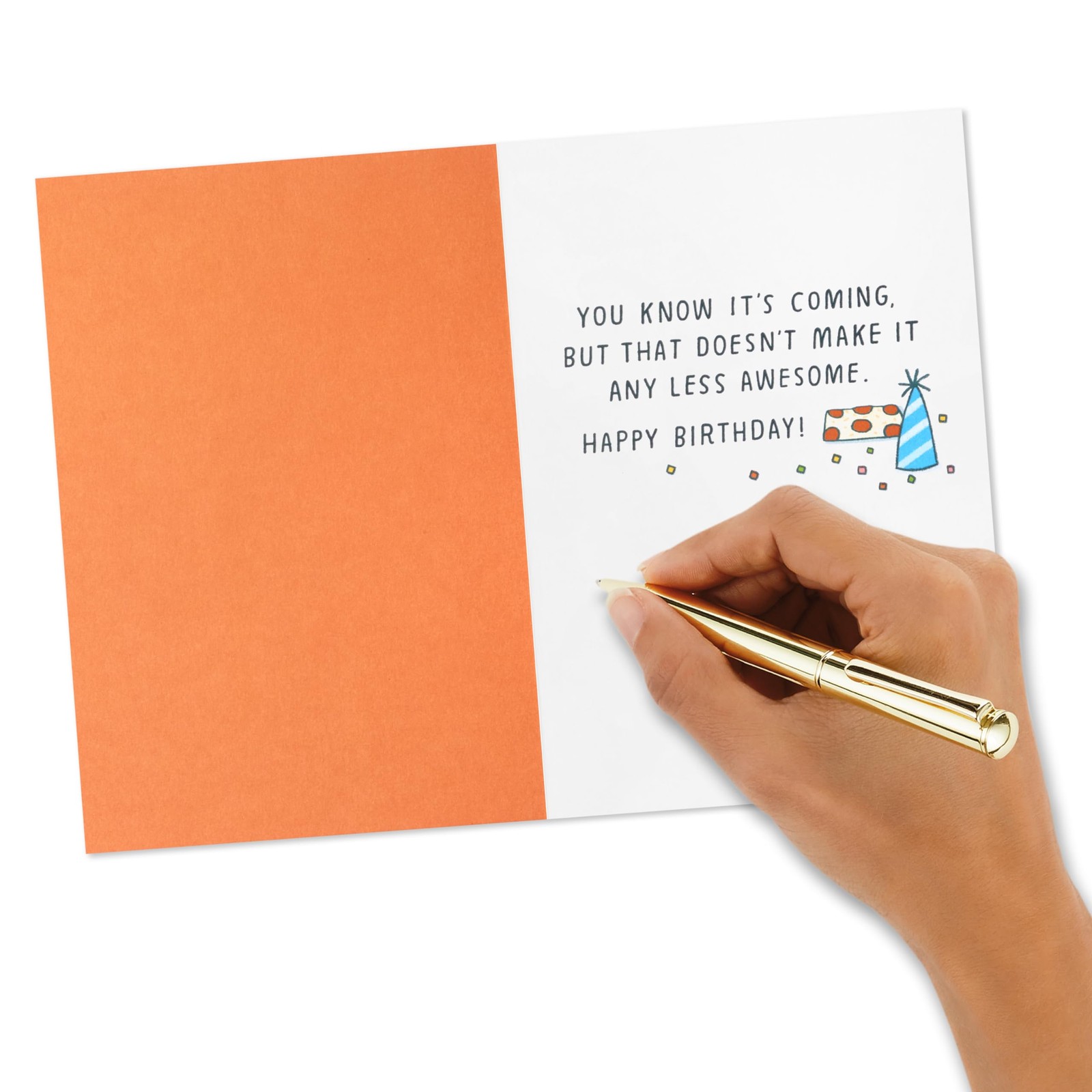 Hallmark Shoebox Funny Birthday Card (School Pizza) 11, Orange