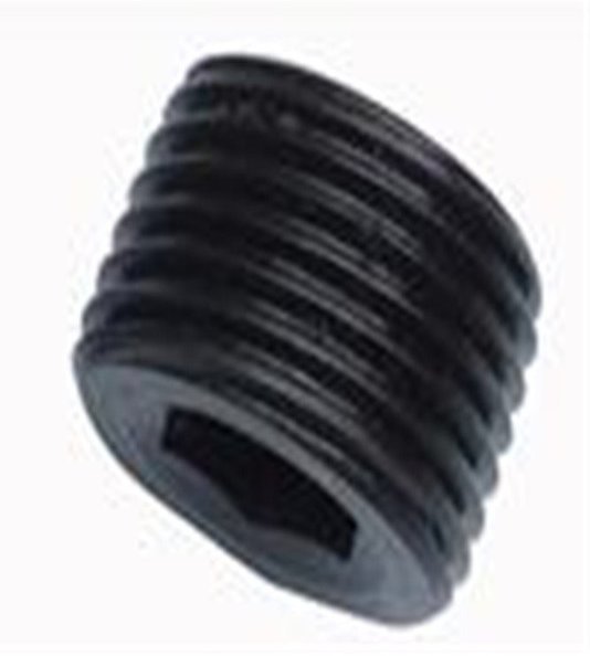 Metric Fitting M12X1.25 Male Thread Allen Socket Head Plug Black Steel M-9E
