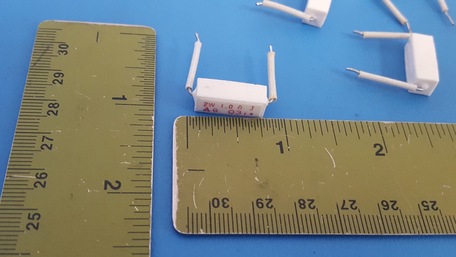 Power Resistor, Ceramic Cement, 2W, 1 Ohm, 2W 1Ω, 1R, 5%, 10 Pcs