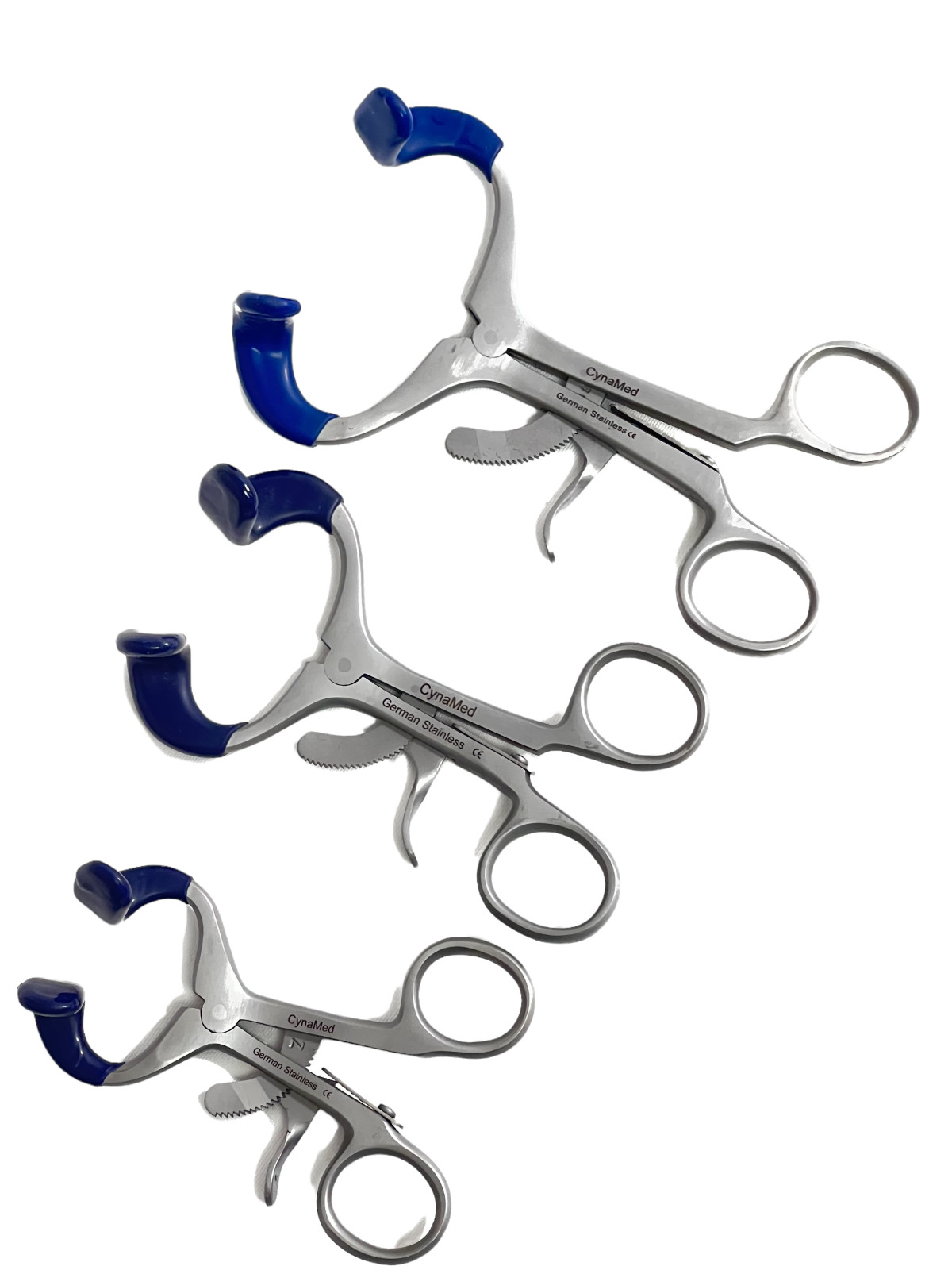 3PK – Molt Mouth Gag Retractor w/ Silicone Tips 3.5″ 4.5″ 5.5″ German Stainless
