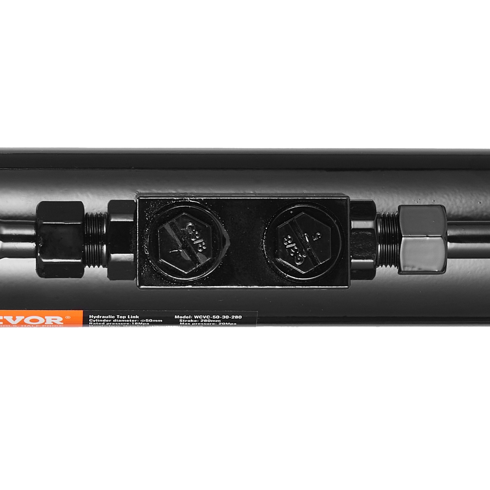 Uimoso Hydraulic Top Link Cat.1-1 / Cat.2-2 18 1/8″ – 31 7/8″ with 2x Hoses
