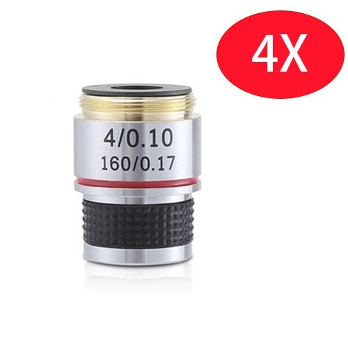 4X 10X 20X 40X 100X Achromatic Objective Lens for Biological Microscope 185mm