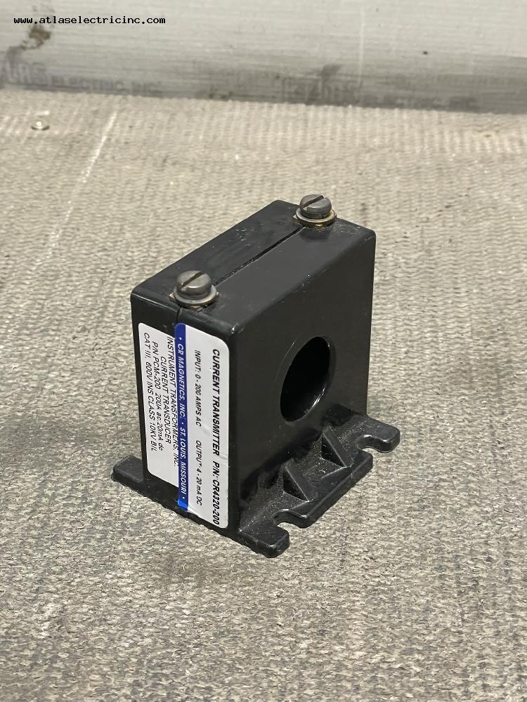 CR Magnetics Cat# CR4320-200 Instrument current transformer 0-200amps 600V 4-20M