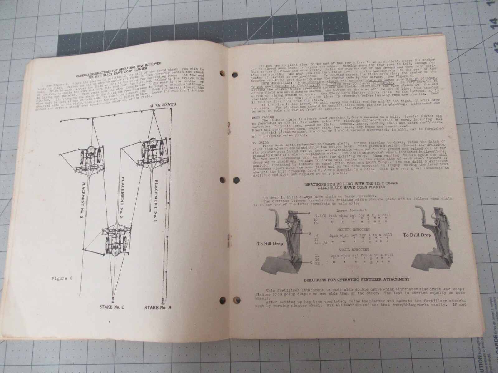 Ohio Co-op Black Hawk No. 115T Tractor Planter Manual