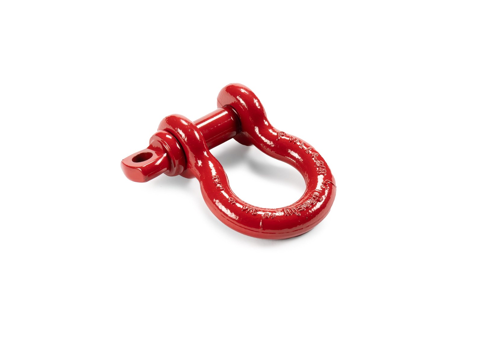 Heavy Duty Automotive Shackle 78 Inch Pin 4500 lbs WLL Red or Black Finish