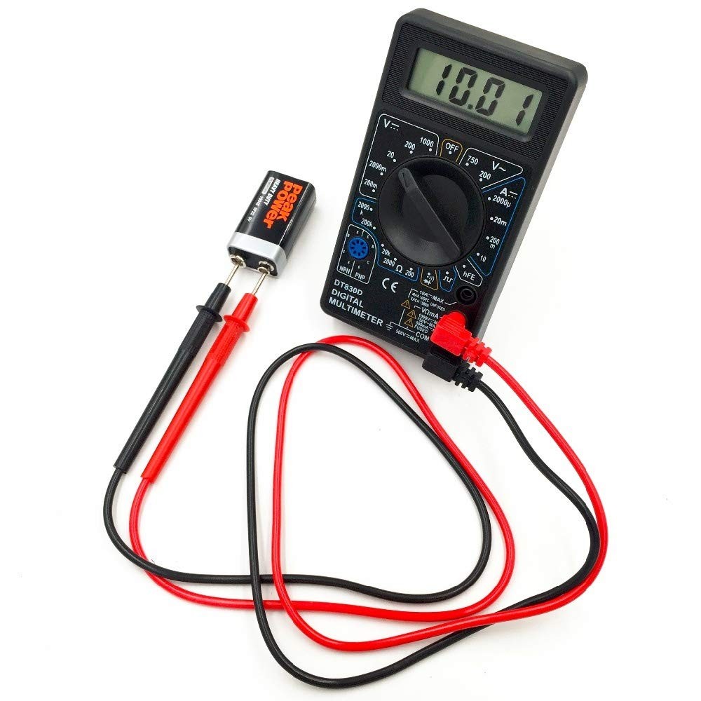 DT830D Black Digital Multimeter Voltmeter/Ammeter Digital LCD Multimeter, …