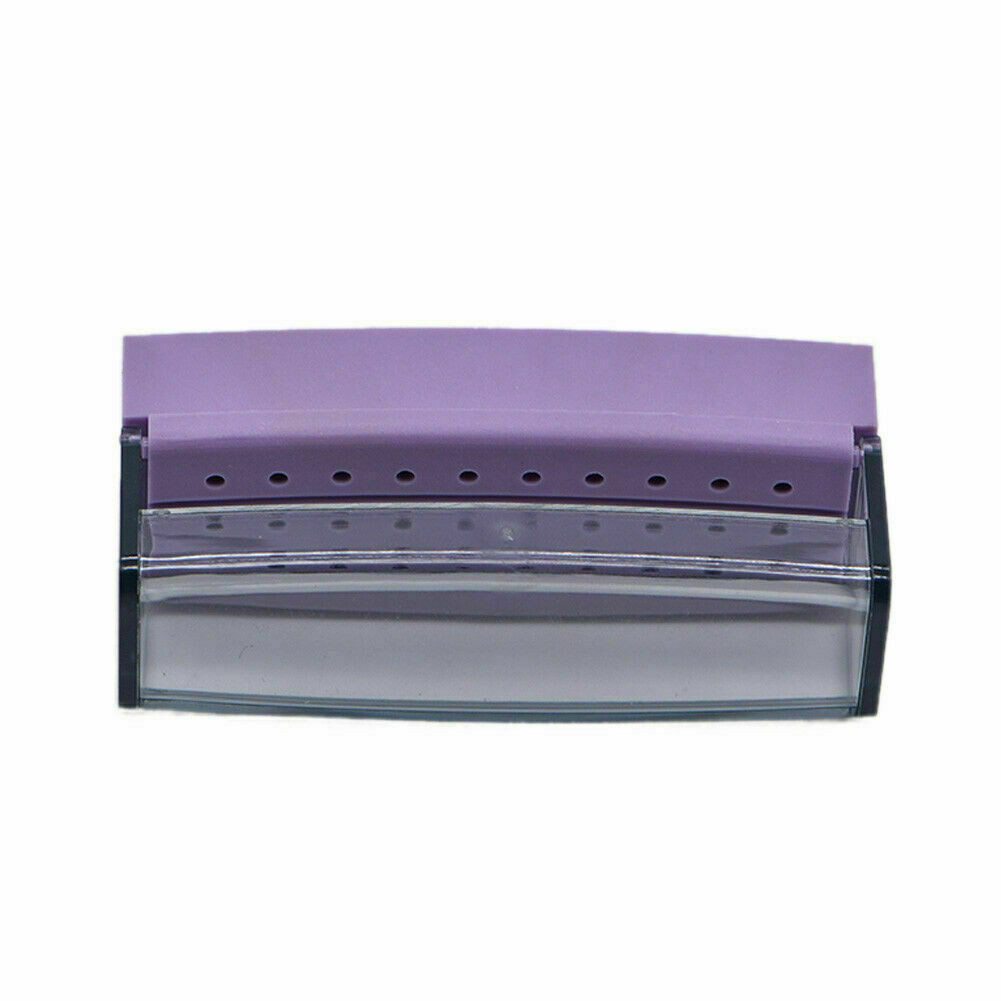 30 Holes Dental Plastic Box Bur Block Case Drill Disinfection Holder With Cover