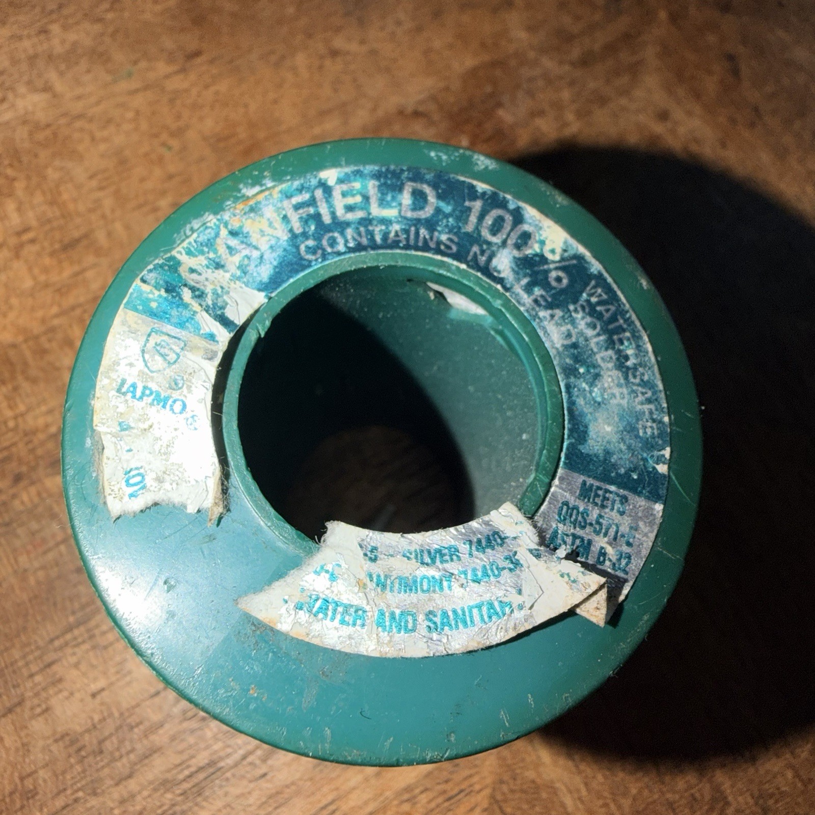 Canfield 100% Watersafe Lead Free Solder Wire Spool – Partially Used 11.3 oz