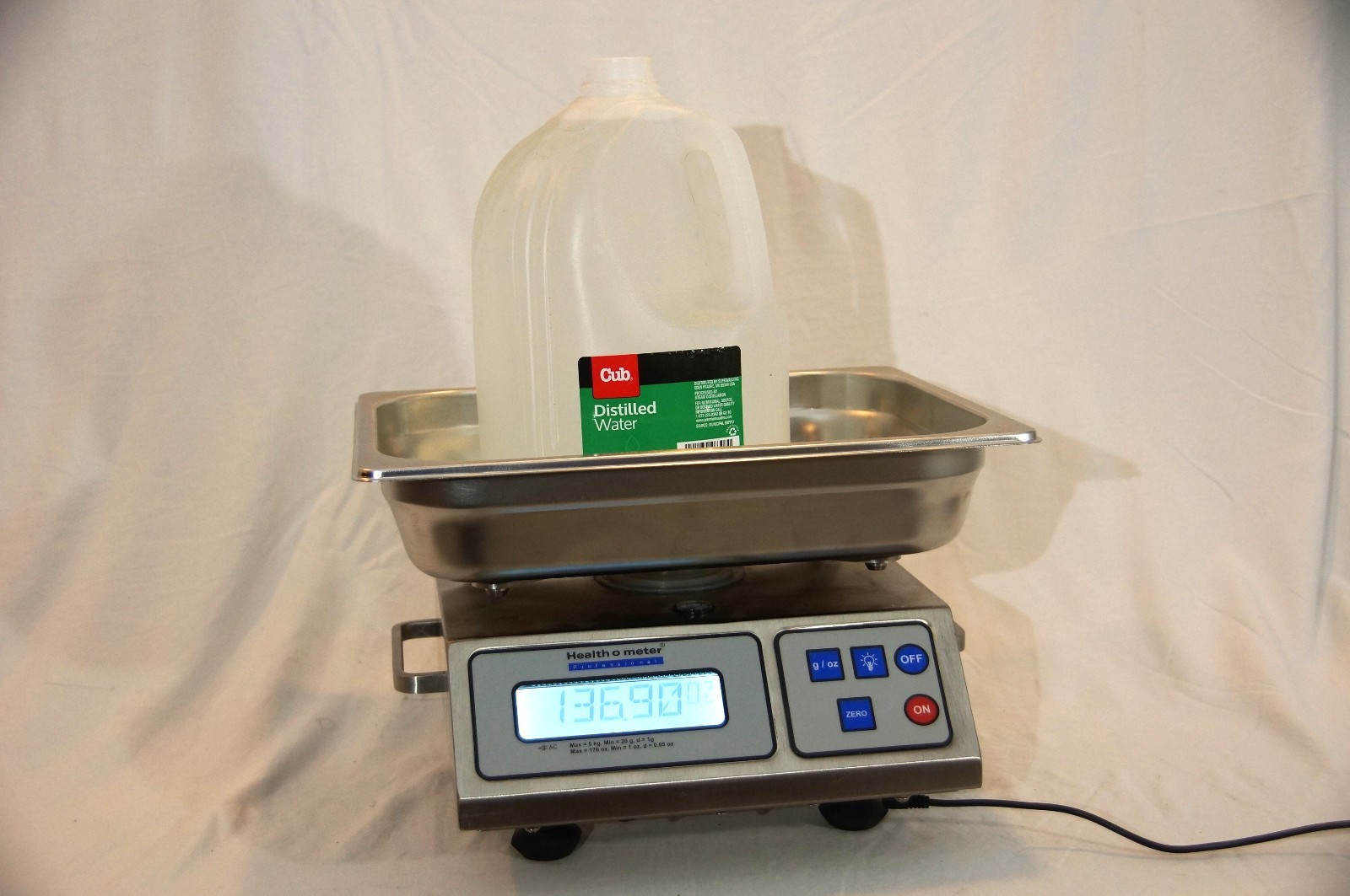Health-o-Meter 3400KL Digital Lap Sponge Organ Scale w/ Pan Powers On Functional