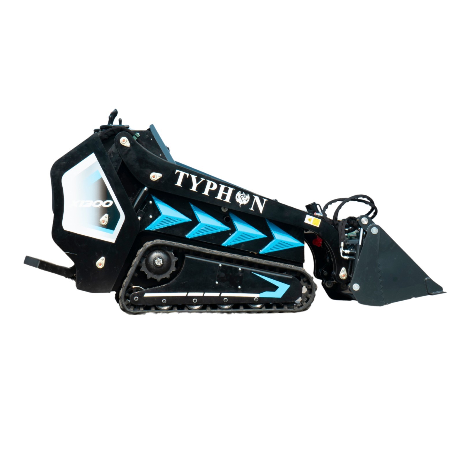 4-In-1 Bucket Combo Mini Skid Steer attachment for TYPHON STOMP X1300 &STOMP 509