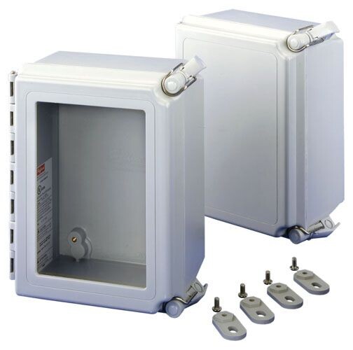 Hoffman A864CHSCFG, 6″ x 4″ x 8″, Continuous Hinged, Screw Cover Enclosure, 1pc