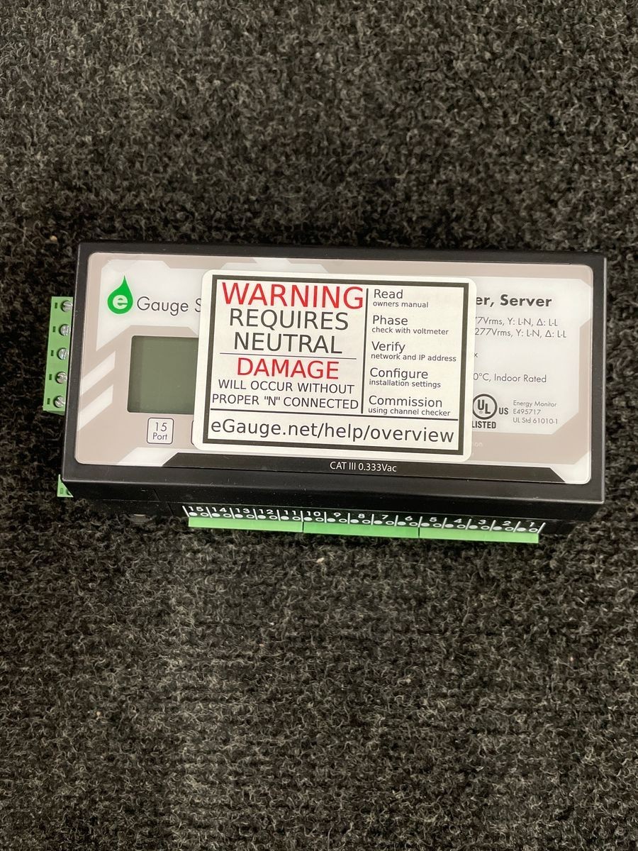 EGAUGE EG4015V2 Energy Meter And Data Logger