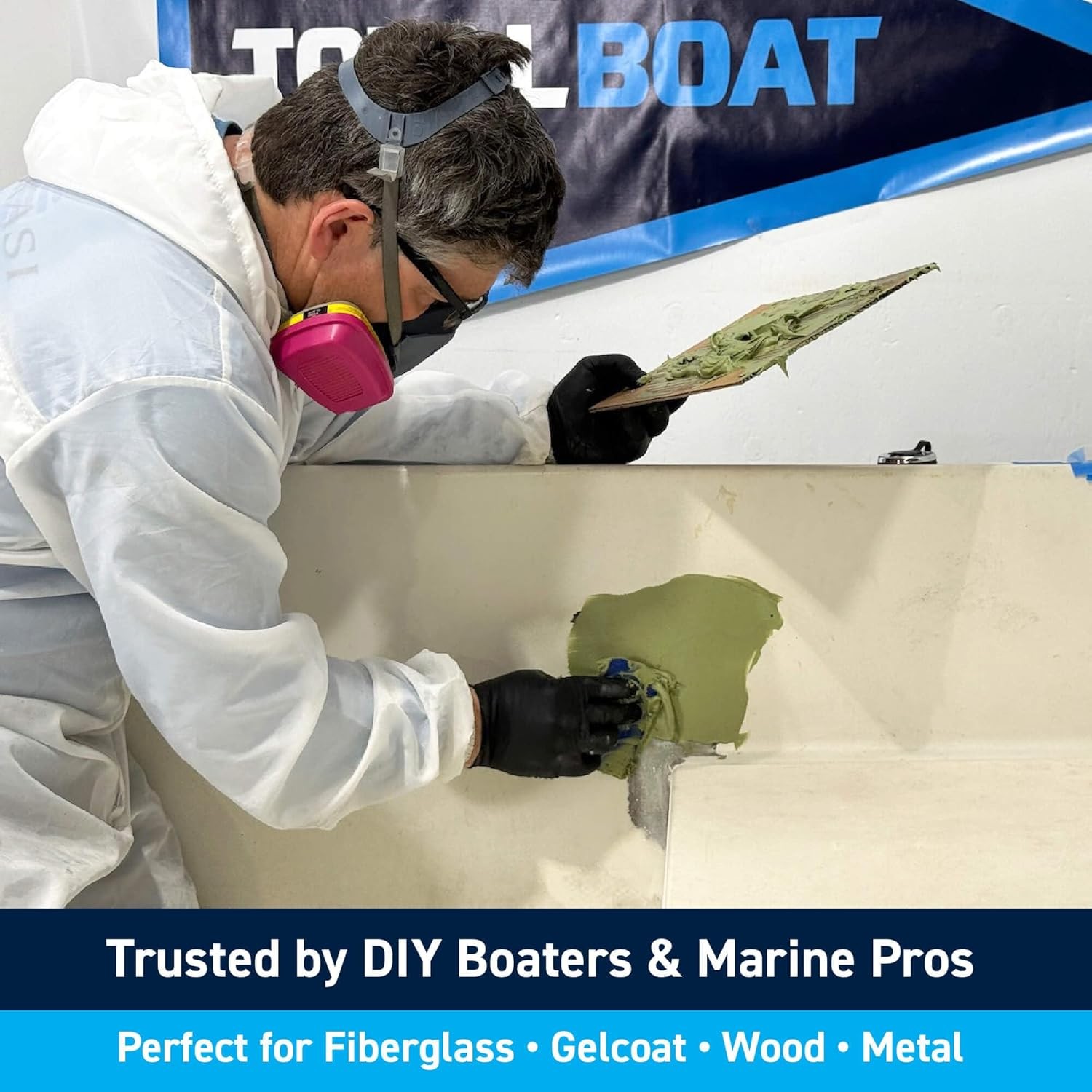 TotalBoat TotalFair Marine Epoxy Fairing Compound for Fiberglass, Wood, Aluminum