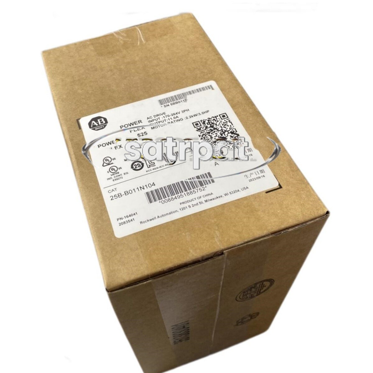 Allen-Bradley 25B-B011N104 Ser A PowerFlex 525 AC Drive 3HP 2023 New TX STOCK
