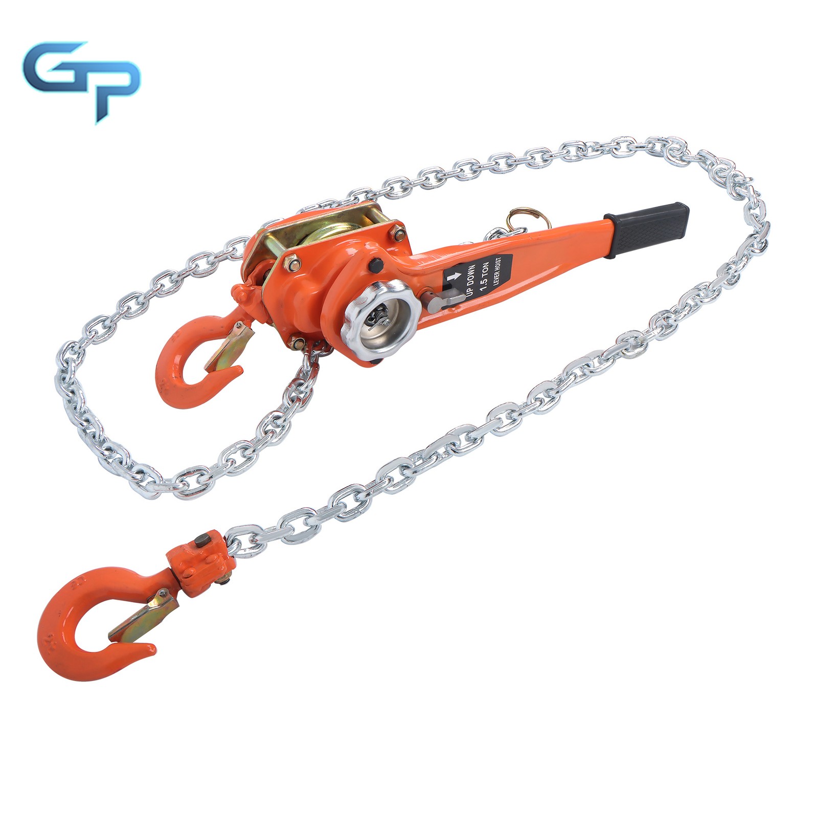 Heavy Duty G80 Chain 1-1/2 Ton 10FT Come Along Manual Lever Chain Hoist