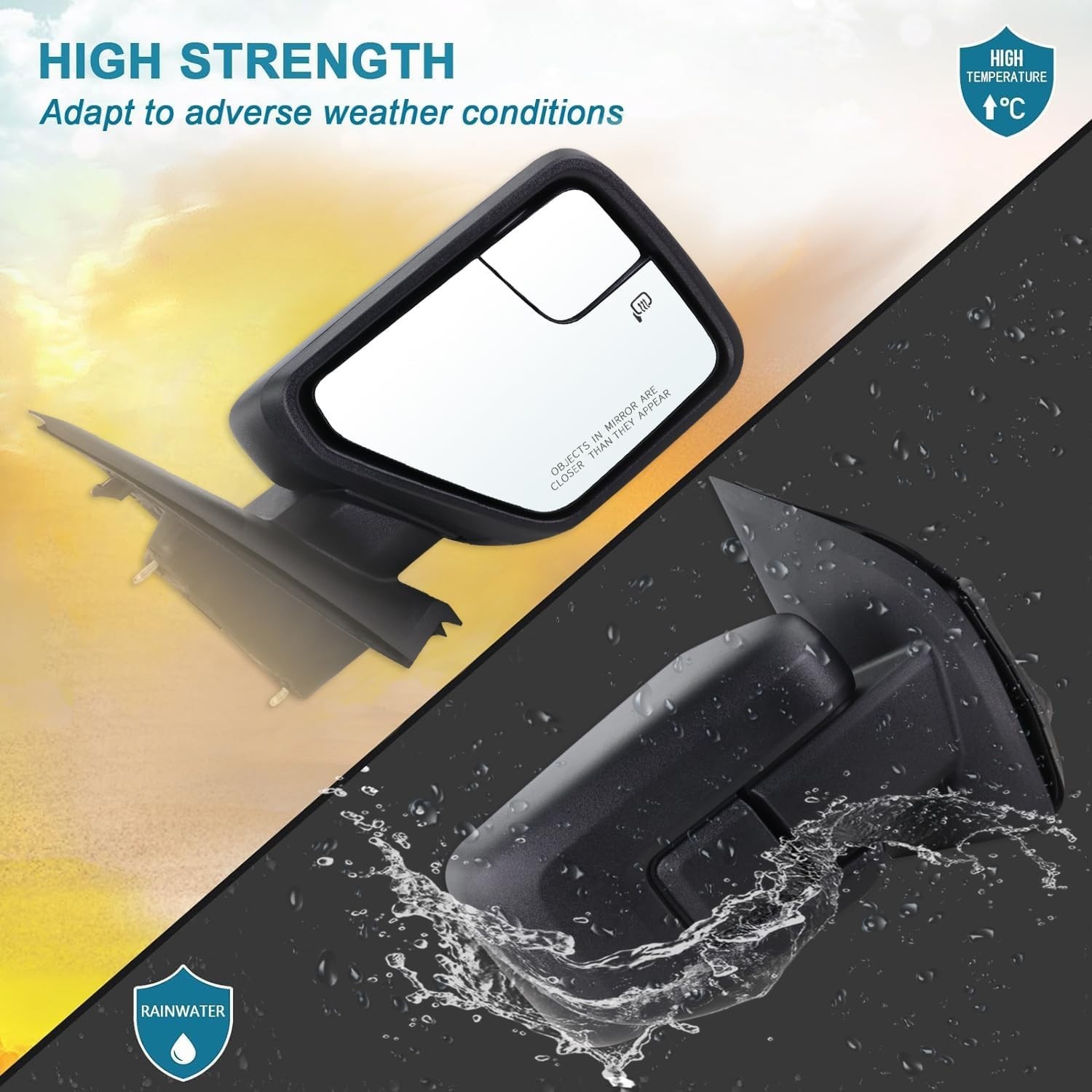 Right Passenger Side Door Mirror Compatible With 2021 2022 2023 2024 2025 2026 F